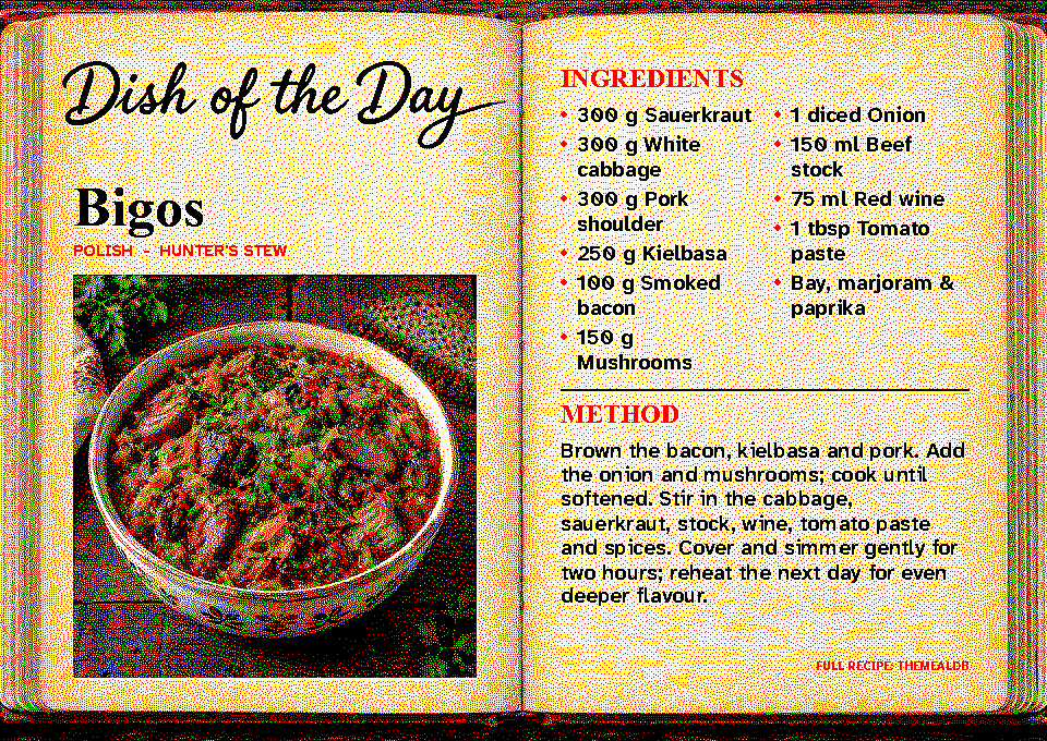 Dish of the Day frame preview